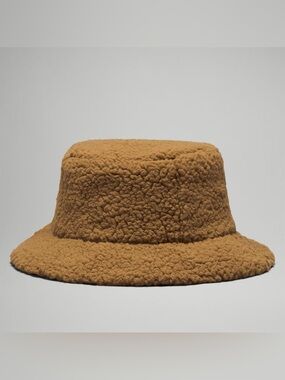 Lululemon Textured Teddy Fleece Bucket Hat in Camel Size L/XL NWT Sherpa